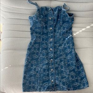 Blue Denim Button-Down Dress